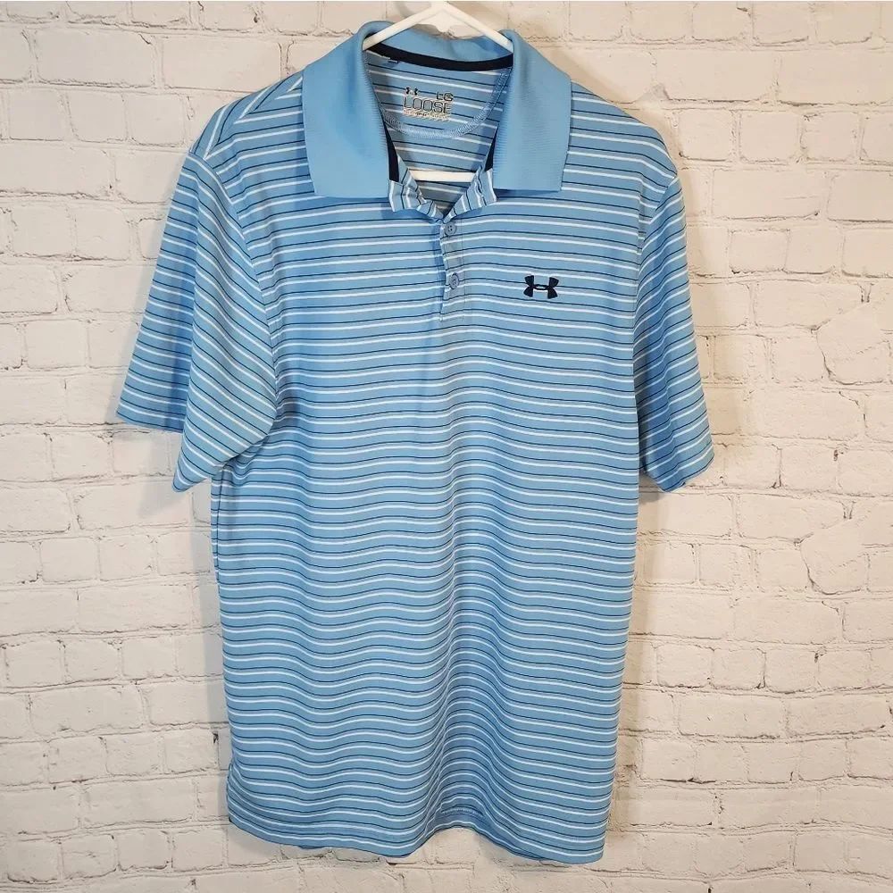 Men's Under Armour "loose" heatgear polo shirt, size Large